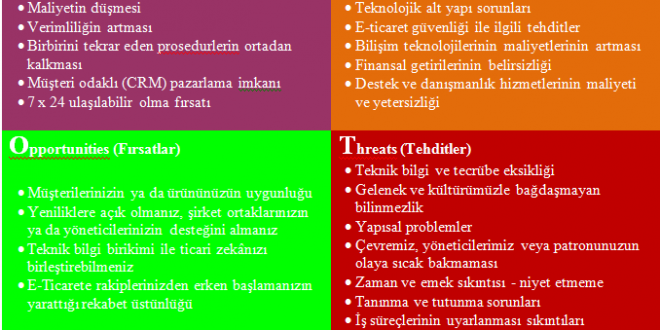 SWOT e-ticaret