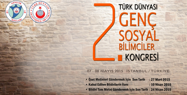 2. Türk Dünyası Genç Sosyal Bilimciler Kongresi